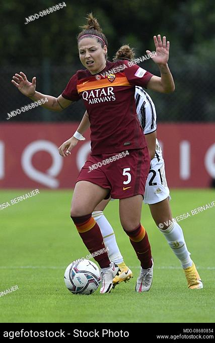 Roma woman footballer Vanessa Bernauer during the match Roma-Juventus in the tre fontane stadium. Rome (Italy), May 16th, 2021