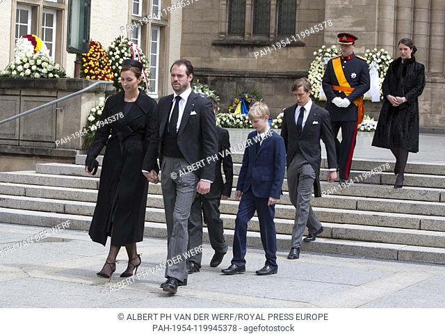 Prince Félix and Princess Claire of Luxemburg.Princess Alexandra of Luxemburg.Prince Louis of Luxemburg, Gabriel and Noah