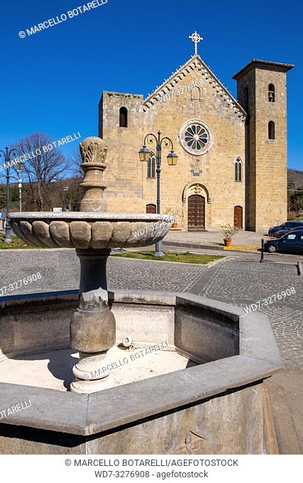 San Salvatore church in Bolsena, near Bolsena lake, Lazio, Italy