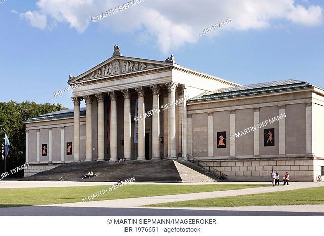 Staatliche Antikensammlungen, State Collections of Antiquies, Koenigsplatz square, Munich, Upper Bavaria, Bavaria, Germany, Europe, PublicGround