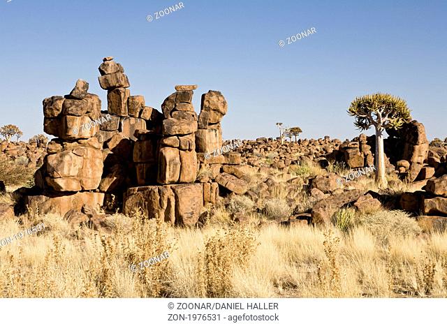 Giants Playground near Keetmanshoop, a masterpiece of erosion, Republic of Namibia, Southern Africa