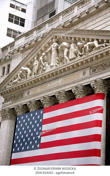 USA, New York, Wall Street, stock market