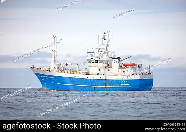 Husavik, Iceland : Commercial pelagic fishing vessel fishing in Icelandic waters