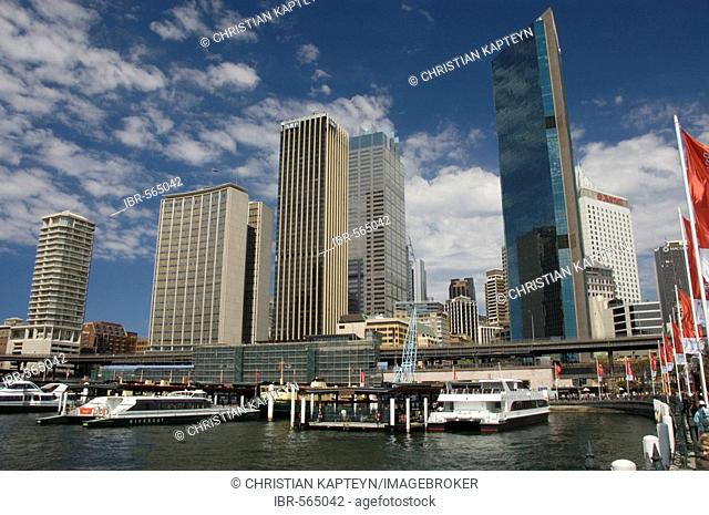 Sydney harbour bay, Circular quay ferry terminal, Sydney, Australiaia