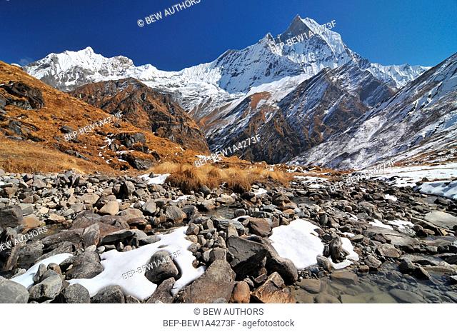 Nepal, Annapurna Conservation Area, Trek to Annapurna Base Camp in Nepal Himalaya