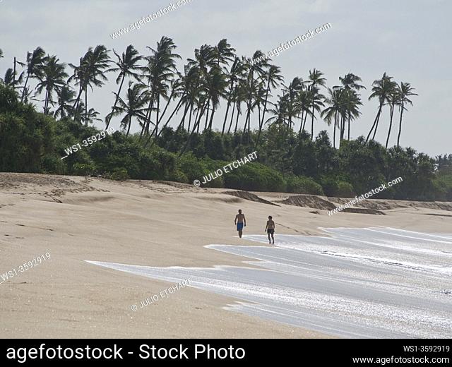Beach near tangalle on the southern coast of Sri Lanka, badly affected by the Tsunami of 2004