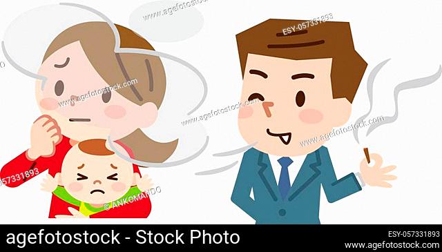 Father smoking baby Stock Photos and Images | agefotostock