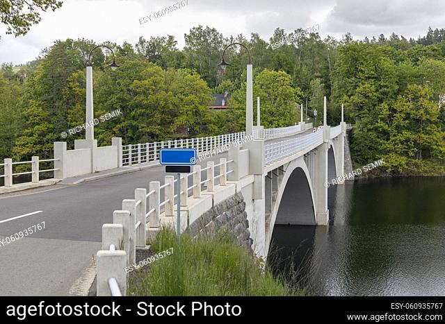 Reinforced concrete viaduct, Pastviny, Divoka Orlice, Eastern Bohemia, Czech Republic