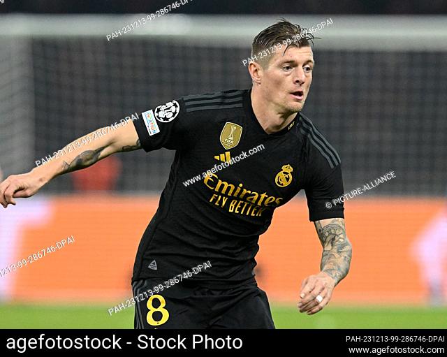 12 December 2023, Berlin: Soccer: Champions League, 1. FC Union Berlin - Real Madrid, Group stage, Group C, Matchday 6, Olympiastadion