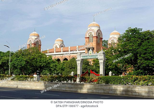 Madras University in Chennai at Tamilnadu India Asia
