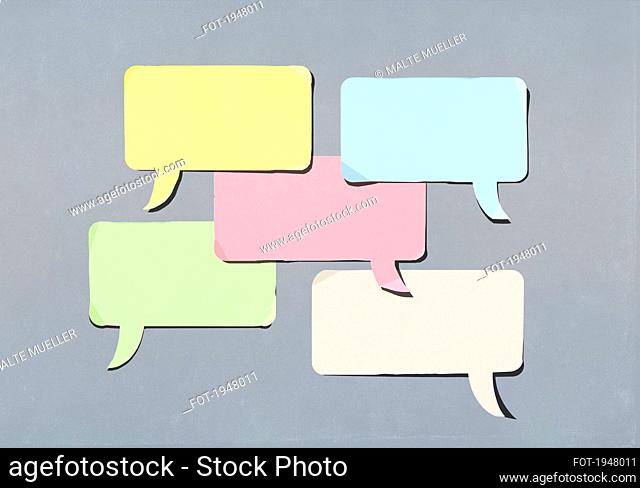 Speech bubble adhesive notes