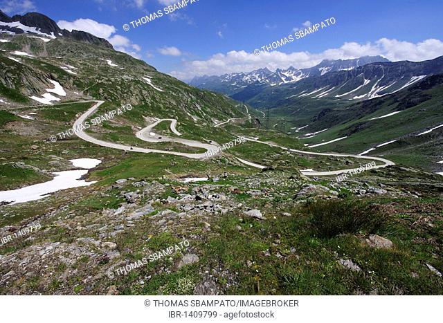 Nufenen Pass Road, Canton of Ticino, Switzerland, Europe