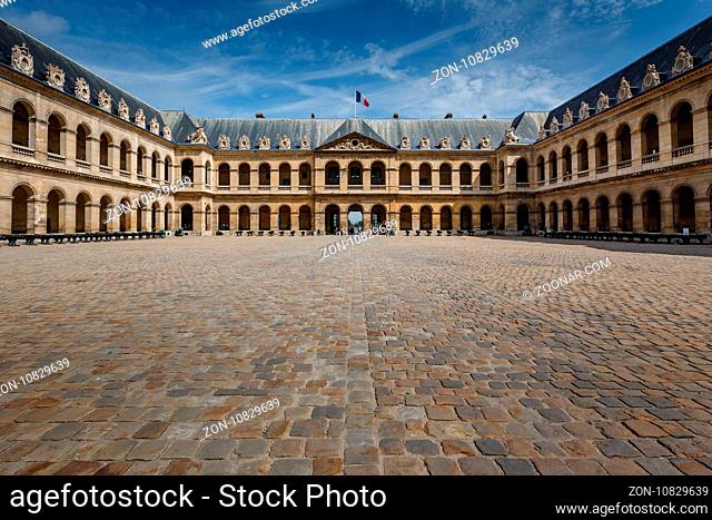 PARIS - JULY 1: Hotel des Invalides. Louis XIV initiated the project by an order dated 24 November 1670, as a home and hospital for aged and unwell soldiers in...