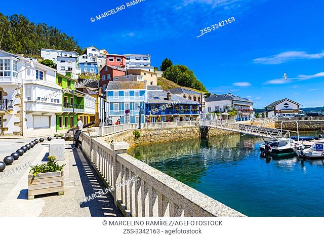 Fishing port of the village of O Barqueiro is located in the municipality of Mañón and gives name to the estuary. O barqueiro, Mañon, La Coruña, Galicia, Spain