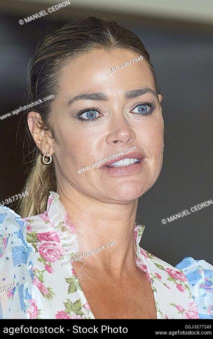 Denise Richards attends 'Glow and Darkness' photocall at Palace Hotel on October 26, 2020 in Madrid, Spain