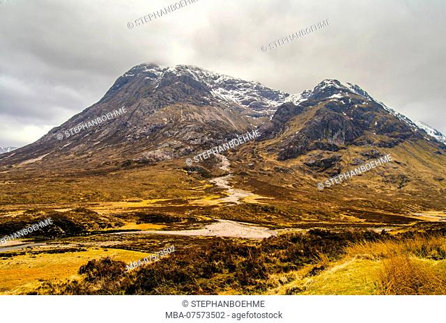 Bidean nam Bian Massif, Glen Coe Valley, Highlands, Scotland