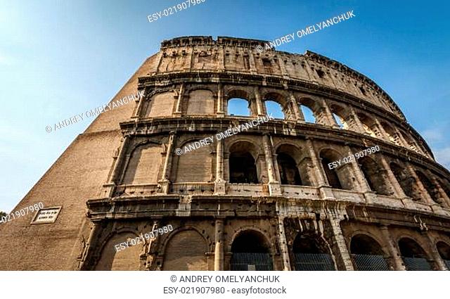Colosseum or Coliseum, also known as the Flavian Amphitheatre, Rome, Italy