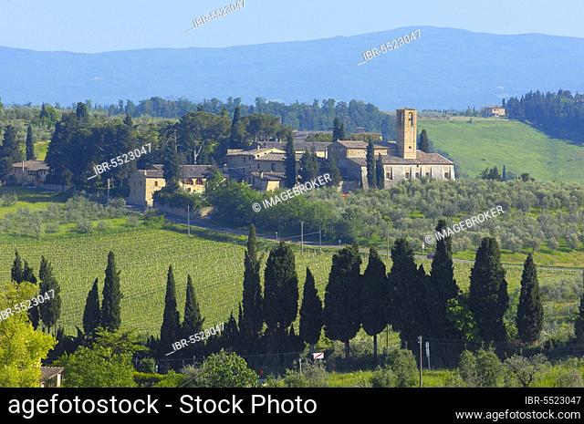 Santa Lucia, San Gimignano, Tuscany, Province of Siena, UNESCO World Heritage Site, Italy, Europe