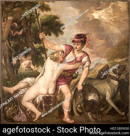 Venus and Adonis, c. 1560. Creator: Titian (1488-1576)