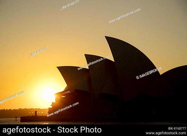 Sydney Opera House at sunrise, Sydney, New South Wales, Australia, Oceania