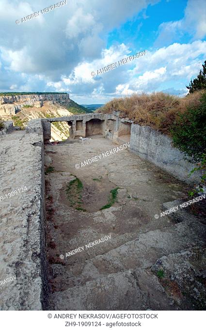 Çufut Qale, Chufut-Kale Jewish Fortress, cave city  Crimea, Ukraine, Eastern Europe