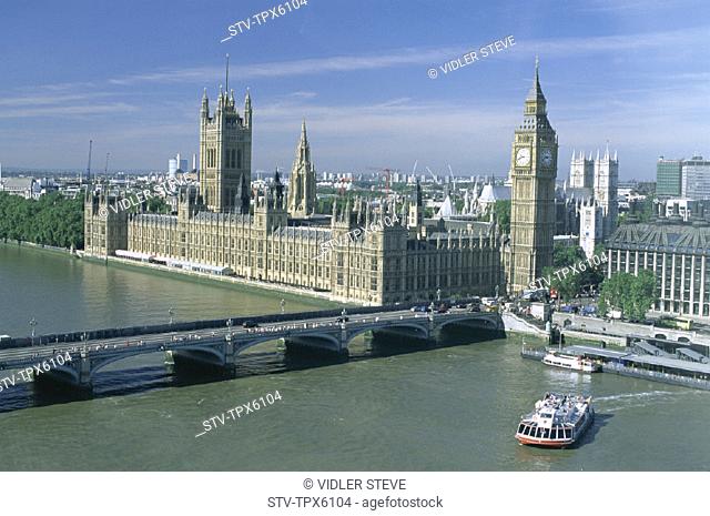 City, England, United Kingdom, Great Britain, Eye, From, Holiday, Houses of parliament, Landmark, London, Skyline, Thames river