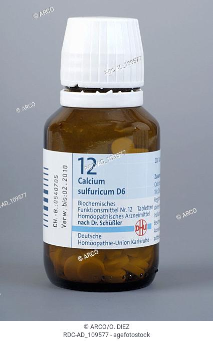 Schussler salt no. 12 Calcium sulfuricum Schuessler salts Schüssler salts homoeopathy