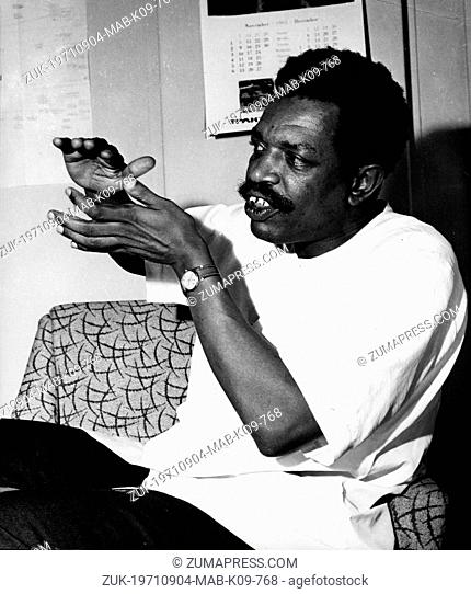 Sep 04, 1971; Dar es Salaam, Tanzania; Portrait of Tanzanian pan-Africanist, academic and politician Mr. AHMED MOHAMED ABDUL RAHMAN BABU