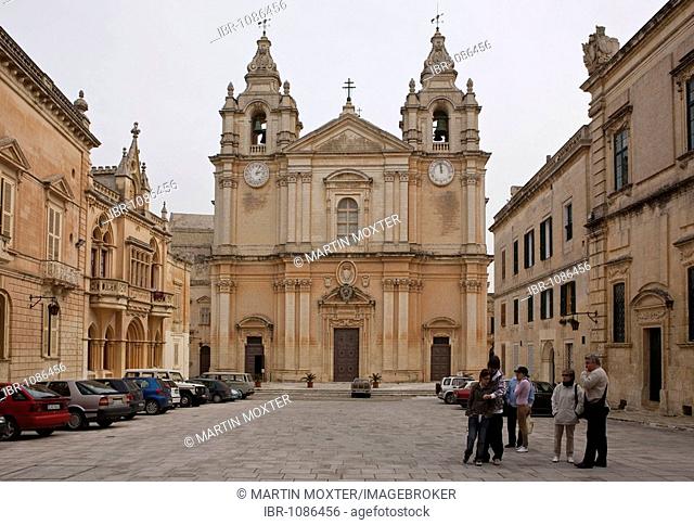 Cathedral of Mdina, Vilhena Palace, St Pauls Square, Mdina, Malta, Europe