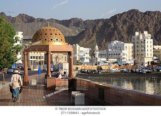 Oman, Muscat, Mutrah, Corniche seaside promenade