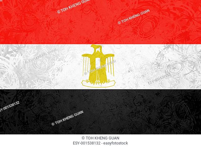 Flag of Egypt grunge texture