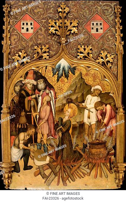 The Martyrdom of Saint Lucy. Martorell, Bernat, the Elder (1390-1452). Tempera on panel. Gothic. c. 1440. Spain. Museu Nacional d'Art de Catalunya, Barcelona