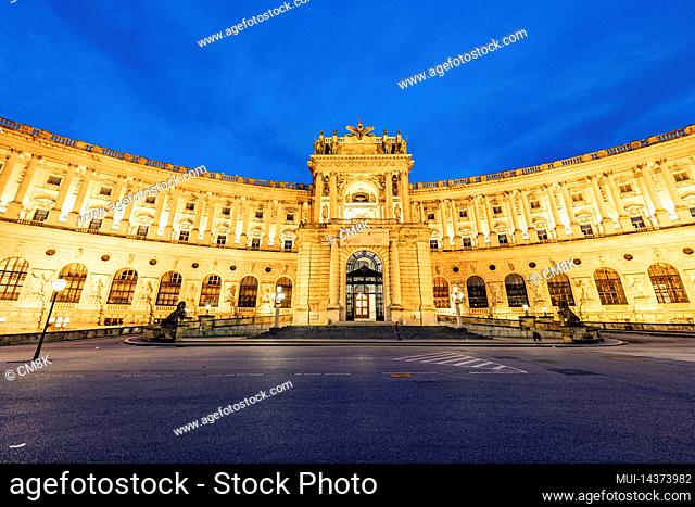 The Vienna Hofburg palace, most famous landmark in the city