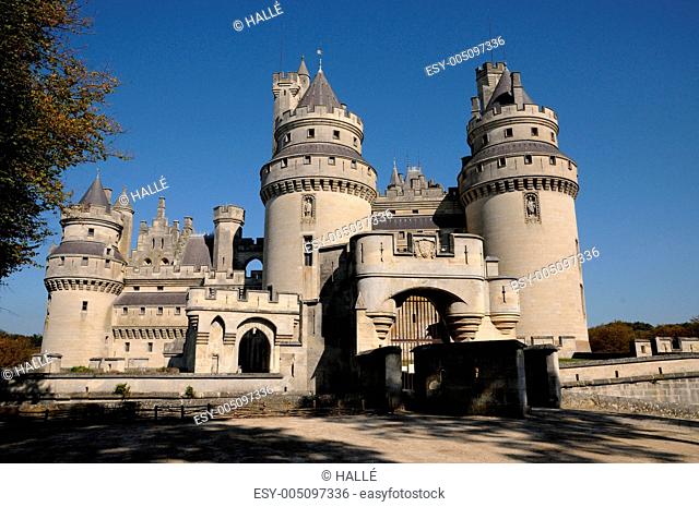France, castle of Pierrefonds in Picardie