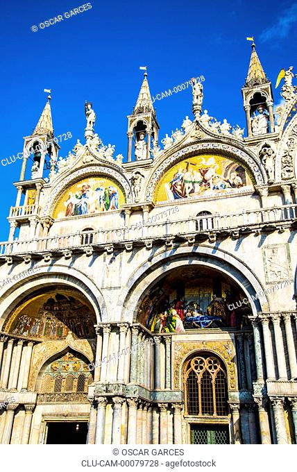 St Mark's Basilica, Venice, San Marcos Square, Italy, Western Europe