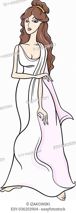Greek goddess aphrodite cartoon Stock Photos and Images | agefotostock
