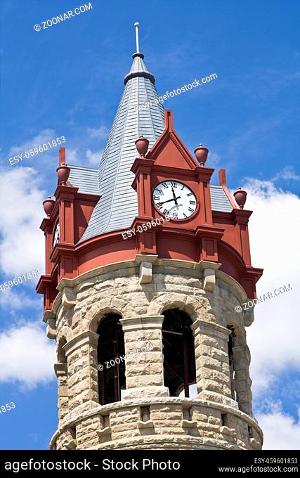 Clock Tower in Stoughton, Wisconsin