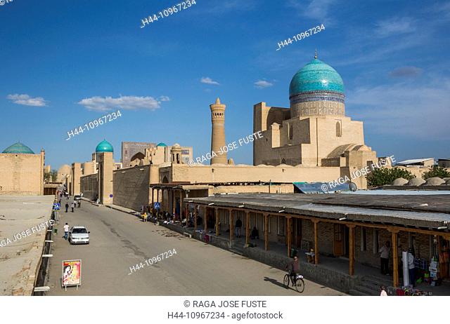 Bukhara, Kalon, Uzbekistan, Central Asia, Asia, architecture, city, colourful, history, main, minaret, Islam, religion, mosque, silk road, street, touristic