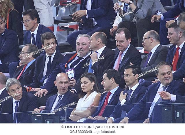 Queen Letizia of Spain attends Copa de la Reina Final at Los Nuevos Carmenes Stadium on May 12, 2019 in Granada, Spain