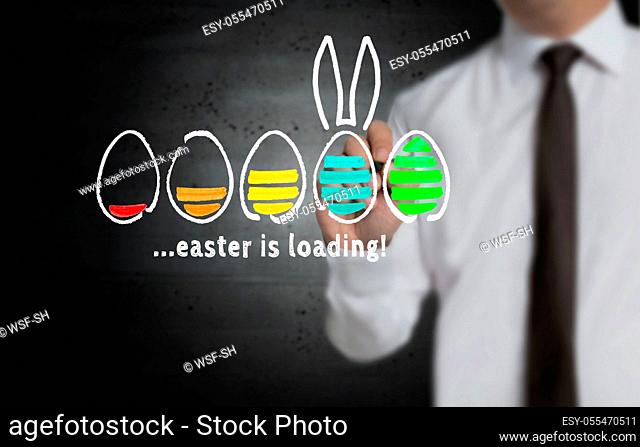 easter, holiday, easter is loading