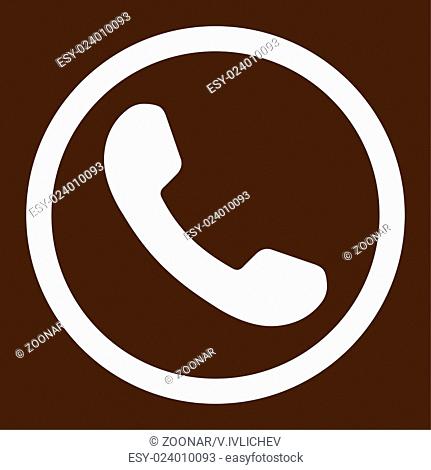 Phone Receiver Rounded Vector Icon