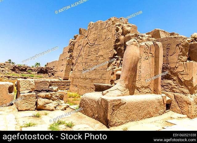 Ruins of the 8th pylon of Karnak Temple, Luxor, Egypt