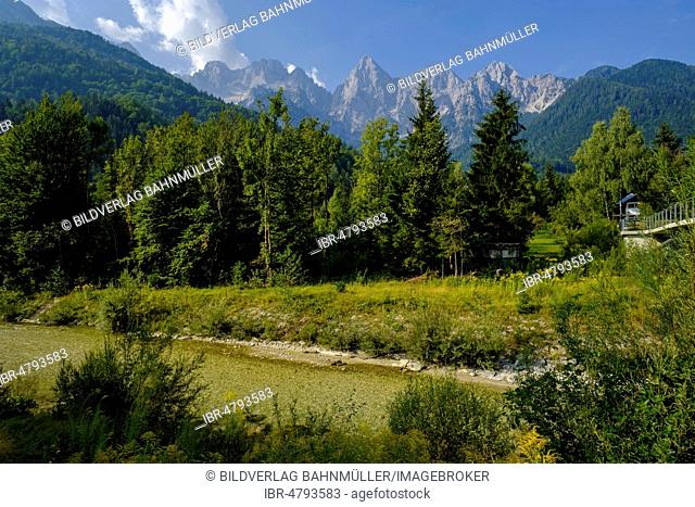 River Wurzener Save, Dolinka Save Triglav Mountains, Julian Alps, near Kranjska Gora, Upper Ukraine, Slovenia