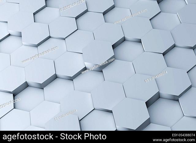 hexagon backgrounds 3d illustration