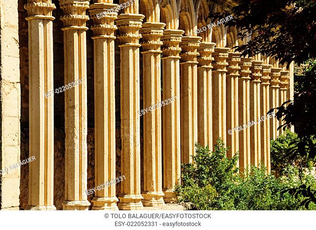 arcos góticos del siglo XIII provenientes del antiguo convento de Santa Margalida de Palma. Monasterio de Miramar, fundado en 1276 . Valldemossa
