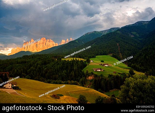 View of the Geisler, Dolomites