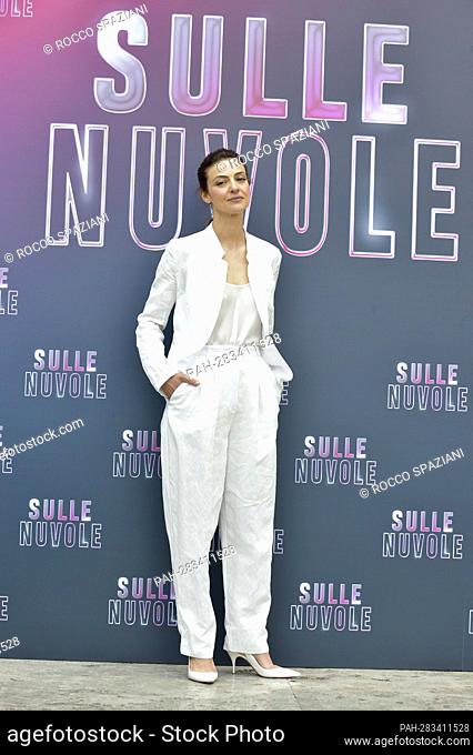 The Italian actress Barbara Ronchia attends the photocall of the movie Sulle Nuvole at The Space Cinema Moderno in Rome, (Italy) April 20th, 2022