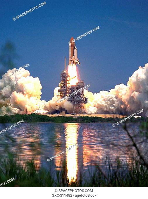 07/01/1997 -- The Space Shuttle Columbia soars from Launch Pad 39A at 2:02 p.m. EDT July 1 to begin the 16-day STS-94 Microgravity Science Laboratory-1 MSL-1...