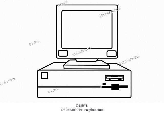 Computer system stock vector. Illustration of vector - 31595424-saigonsouth.com.vn