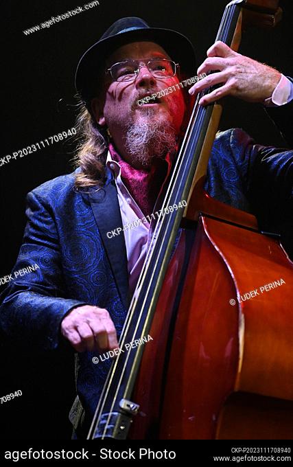 Double bassist Jim Prescott of G. Love and Special Sauce band performed on the second day of the 27th International Music Festival Blues Alive in House of...